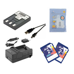 Synergy Digital Accessory Kit, Works with Canon Powershot SD100 Digital Camera includes: SDM-119 Charger, ZELCKSG Care & Cleaning, SDNB3L Battery, 2PKSD2GB Memory Card, USB5PIN USB Cable