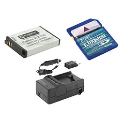 Synergy Digital Accessory Kit, Works with Samsung P1000 Digital Camera includes: SDSLB10A Battery, SDM-1501 Charger, KSD2GB Memory Card