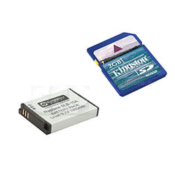 Synergy Digital Accessory Kit, Works with Samsung P1000 Digital Camera includes: SDSLB10A Battery, KSD2GB Memory Card