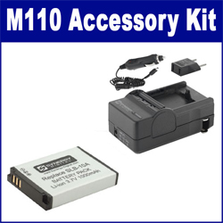 Synergy Digital Accessory Kit, Works with Samsung M110 Digital Camera includes: SDSLB10A Battery, SDM-1501 Charger