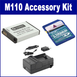 Synergy Digital Accessory Kit, Works with Samsung M110 Digital Camera includes: SDSLB10A Battery, SDM-1501 Charger, KSD2GB Memory Card