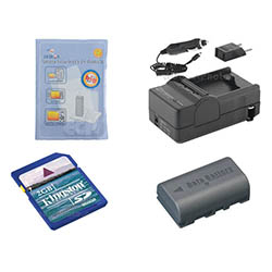 Synergy Digital Accessory Kit, Works with JVC Everio GZ-HD10 Camcorder includes: SDM-180 Charger, KSD2GB Memory Card, ZELCKSG Care & Cleaning, SDBNVF808 Battery
