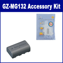 Synergy Digital Accessory Kit, Works with JVC Everio GZ-MG132 Camcorder includes: ZELCKSG Care & Cleaning, SDBNVF808 Battery