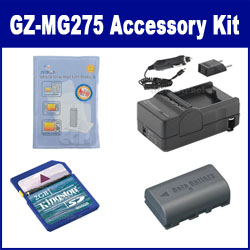 Synergy Digital Accessory Kit, Works with JVC Everio GZ-MG275 Camcorder includes: SDM-180 Charger, KSD2GB Memory Card, ZELCKSG Care & Cleaning, SDBNVF808 Battery