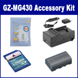 Synergy Digital Accessory Kit, Works with JVC Everio GZ-MG430 Camcorder includes: SDM-180 Charger, KSD2GB Memory Card, ZELCKSG Care & Cleaning, SDBNVF808 Battery