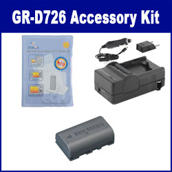 Synergy Digital Accessory Kit, Works with JVC GR-D726 Camcorder includes: SDM-180 Charger, ZELCKSG Care & Cleaning, SDBNVF808 Battery