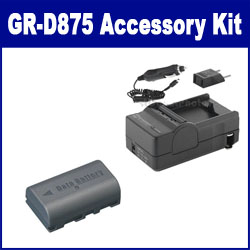 Synergy Digital Accessory Kit, Works with JVC GR-D875 Camcorder includes: SDM-180 Charger, SDBNVF808 Battery