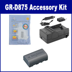 Synergy Digital Accessory Kit, Works with JVC GR-D875 Camcorder includes: SDM-180 Charger, ZELCKSG Care & Cleaning, SDBNVF808 Battery