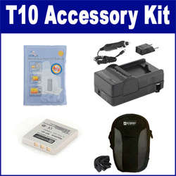 Synergy Digital Accessory Kit, Works with Pentax Optio T10 Digital Camera includes: ZELCKSG Care & Cleaning, SDC-21 Case, SDM-142 Charger, SDNP40 Battery