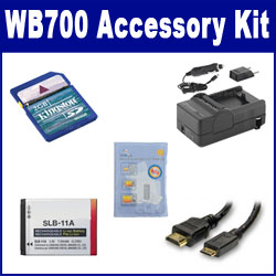 Synergy Digital Accessory Kit, Works with Samsung WB700 Digital Camera includes: ACD308 Battery, SDM-1501 Charger, KSD2GB Memory Card, HDMI3FM AV & HDMI Cable, ZELCKSG Care & Cleaning