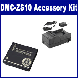 Synergy Digital Accessory Kit, Works with Panasonic Lumix DMC-ZS10 Digital Camera includes: SDDMWBCG10 Battery, SDM-1508 Charger