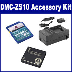 Synergy Digital Accessory Kit, Works with Panasonic Lumix DMC-ZS10 Digital Camera includes: SDDMWBCG10 Battery, SDM-1508 Charger, KSD2GB Memory Card