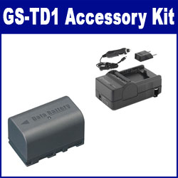 Synergy Digital Accessory Kit, Works with JVC GS-TD1 Camcorder includes: SDM-180 Charger, SDBNVF815 Battery