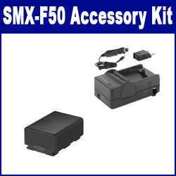 Synergy Digital Accessory Kit, Works with Samsung SMX-F50 Camcorder includes: SDM-1524 Charger, SDIABP210E Battery