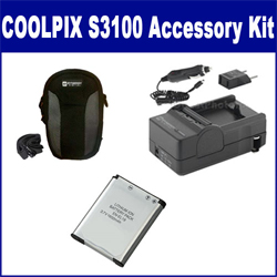 Nikon Coolpix S3100 Battery and Charger - Coolpix S3100 Digital Camera ...