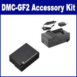 Synergy Digital Accessory Kit, Works with Panasonic Lumix DMC-GF2 Digital Camera includes: PT67 Charger, SDDMWBLD10 Battery