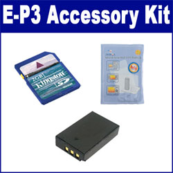 Synergy Digital Accessory Kit, Works with Olympus E-P3 PEN Digital Camera includes: SDBLS1 Battery, KSD2GB Memory Card, ZELCKSG Care & Cleaning
