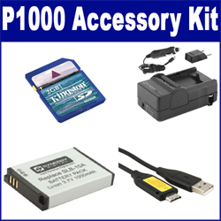 Synergy Digital Accessory Kit, Works with Samsung P1000 Digital Camera includes: SDSLB10A Battery, SDM-1501 Charger, KSD2GB Memory Card, USB20PIN USB Cable