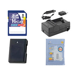 Synergy Digital Accessory Kit, Works with Nikon D3200 Digital Camera includes: SDM-1531 Charger, ZELCKSG Care & Cleaning, SDENEL14NEW Battery, SD4/16GB Memory Card
