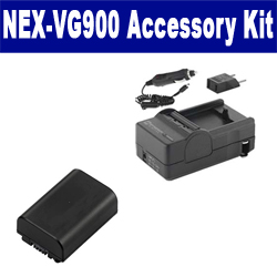 Synergy Digital Accessory Kit, Works with Sony NEX-VG900 Camcorder includes: SDM-109 Charger, SDNPFV50NEW Battery