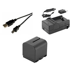 Synergy Digital Accessory Kit, Works with JVC GR-D275US Camcorder includes: SDBNVF714 Battery, SDM-115 Charger, USB5PIN USB Cable