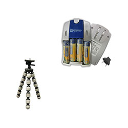 Synergy Digital Accessory Kit, Works with Fujifilm FinePix S8200 Digital Camera includes: SB257 Charger, GP-22 Tripod