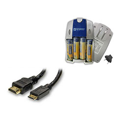 Synergy Digital Accessory Kit, Works with Fujifilm FinePix S8200 Digital Camera includes: SB257 Charger, HDMI3FM AV & HDMI Cable