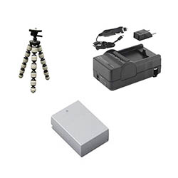 Synergy Digital Accessory Kit, Works with Nikon 1 J3 Digital Camera includes: SDENEL20 Battery, SDM-1549 Charger, GP-22 Tripod