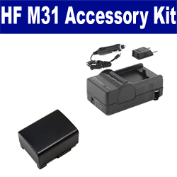 Synergy Digital Accessory Kit, Works with Canon HF M31 Camcorder includes: SDBP809 Battery, SDM-1503 Charger