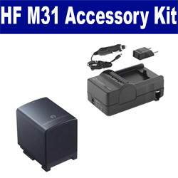 Synergy Digital Accessory Kit, Works with Canon HF M31 Camcorder includes: SDBP819 Battery, SDM-1503 Charger