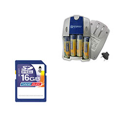 Synergy Digital Accessory Kit, Works with Nikon Coolpix L820 Digital Camera includes: SB257 Charger, SD4/16GB Memory Card