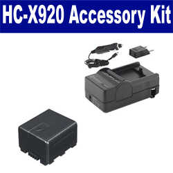 Synergy Digital Accessory Kit, Works with Panasonic HC-X920 Camcorder includes: SDVWVBN130 Battery, SDM-1551 Charger