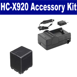 Synergy Digital Accessory Kit, Works with Panasonic HC-X920 Camcorder includes: SDVWVBN390 Battery, SDM-1551 Charger