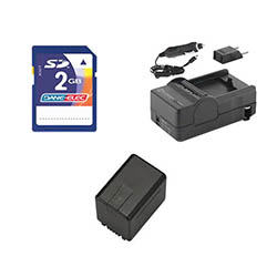 Synergy Digital Accessory Kit, Works with Panasonic HC-X920 Camcorder includes: SDVWVBN260 Battery, SDM-1551 Charger, KSD2GB Memory Card