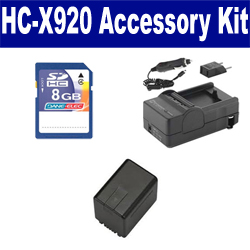 Synergy Digital Accessory Kit, Works with Panasonic HC-X920 Camcorder includes: SDVWVBN260 Battery, SDM-1551 Charger, KSD48GB Memory Card