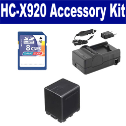 Synergy Digital Accessory Kit, Works with Panasonic HC-X920 Camcorder includes: SDVWVBN390 Battery, SDM-1551 Charger, KSD48GB Memory Card
