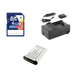 Synergy Digital Accessory Kit, Works with Sony Cyber-shot DSC-HX300 Digital Camera includes: SDNPBX1 Battery, SDM-1559 Charger, KSD4GB Memory Card