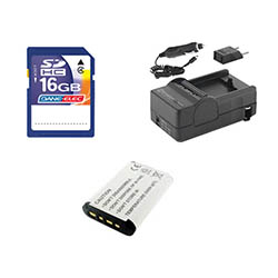 Synergy Digital Accessory Kit, Works with Sony Cyber-shot DSC-HX300 Digital Camera includes: SDNPBX1 Battery, SDM-1559 Charger, SD4/16GB Memory Card