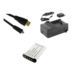 Synergy Digital Accessory Kit, Works with Sony Cyber-shot DSC-HX300 Digital Camera includes: SDNPBX1 Battery, SDM-1559 Charger, HDMI6FMC AV & HDMI Cable