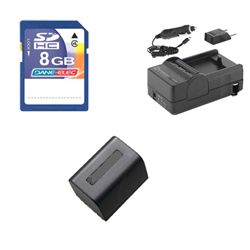 Synergy Digital Accessory Kit, Works with Sony HDR-CX220 Camcorder includes: SDNPFV70NEW Battery, SDM-109 Charger, KSD48GB Memory Card