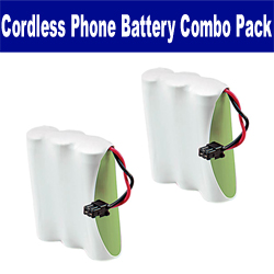 Compatible Cordless Phone Batteries, Compatible with Rayovac RAY5 Cordless Phone, (Ni-MH, 3.6V, 1500 mAh) Ultra High Capacity, combo-pack includes: 2 x UL505 Batteries