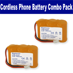 Empire Cordless Phone Batteries, Compatible with Nomad 5300 Cordless Phone, (Ni-CD, 3.6V, 400 mAh) Ultra High Capacity, combo-pack includes: 2 x EM-CPB-403D Batteries