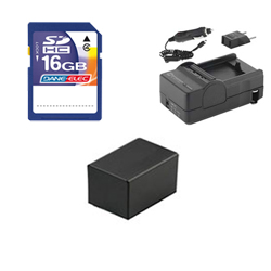 Synergy Digital Accessory Kit, Works with Canon VIXIA HF R42 Camcorder includes: SD4/16GB Memory Card, SDM-1556 Charger, ACD786 Battery, SDM-1556 Charger, ACD786 Battery