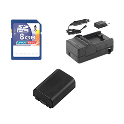 Synergy Digital Accessory Kit, Works with Sony HDR-CX380 Camcorder includes: SDNPFV50NEW Battery, SDM-109 Charger, KSD48GB Memory Card