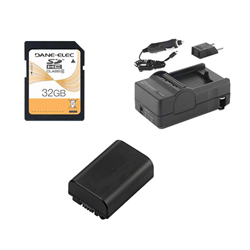 Synergy Digital Accessory Kit, Works with Sony HDR-CX380 Camcorder includes: SDNPFV50NEW Battery, SDM-109 Charger, SD32GB Memory Card