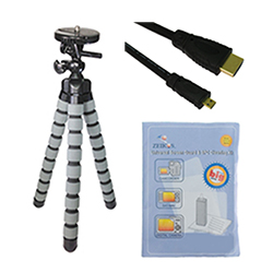 Synergy Digital Accessory Kit, Works with Panasonic Lumix DMC-LF1 Digital Camera includes: HDMI6FMC AV & HDMI Cable, ZELCKSG Care & Cleaning, GP-22 Tripod