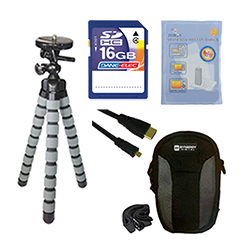 Synergy Digital Accessory Kit, Works with Panasonic Lumix DMC-LF1 Digital Camera includes: SD4/16GB Memory Card, SDC-22 Case, HDMI6FMC AV & HDMI Cable, ZELCKSG Care & Cleaning, GP-22 Tripod
