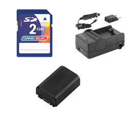 Synergy Digital Accessory Kit, Works with Sony HDR-PJ230E/S Camcorder includes: SDNPFV50NEW Battery, SDM-109 Charger, KSD2GB Memory Card