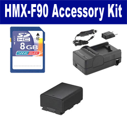Synergy Digital Accessory Kit, Works with Samsung HMX-F90 Camcorder includes: SDIABP210E Battery, SDM-1524 Charger, KSD48GB Memory Card