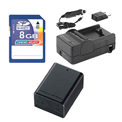 Synergy Digital Accessory Kit, Works with Canon VIXIA HF R300 Camcorder includes: SDM-1556 Charger, SDBP718 Battery, KSD48GB Memory Card
